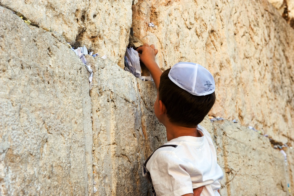 Wailing wall in Jerusalem